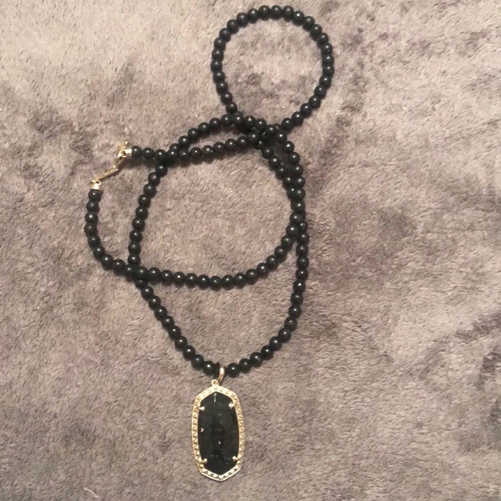 Kendra Scott Black Marlow Necklace